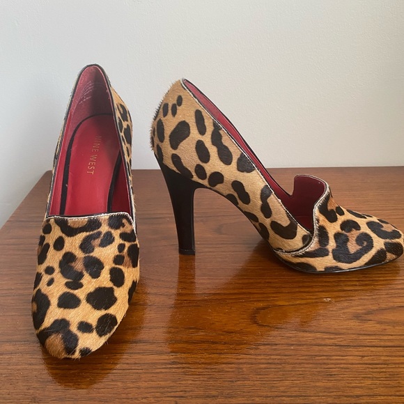 Nine West Leopard Print Heels - Picture 6 of 14